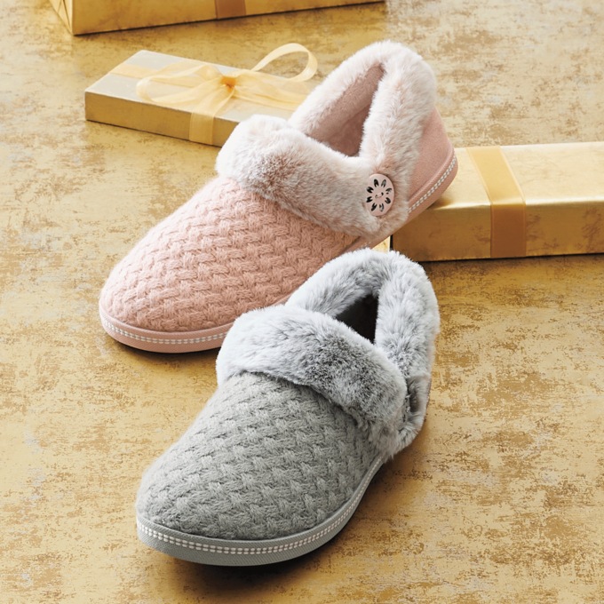 Skechers Cozy Campfire Frosty Promise Knit Indoor/Outdoor Slipper, , large