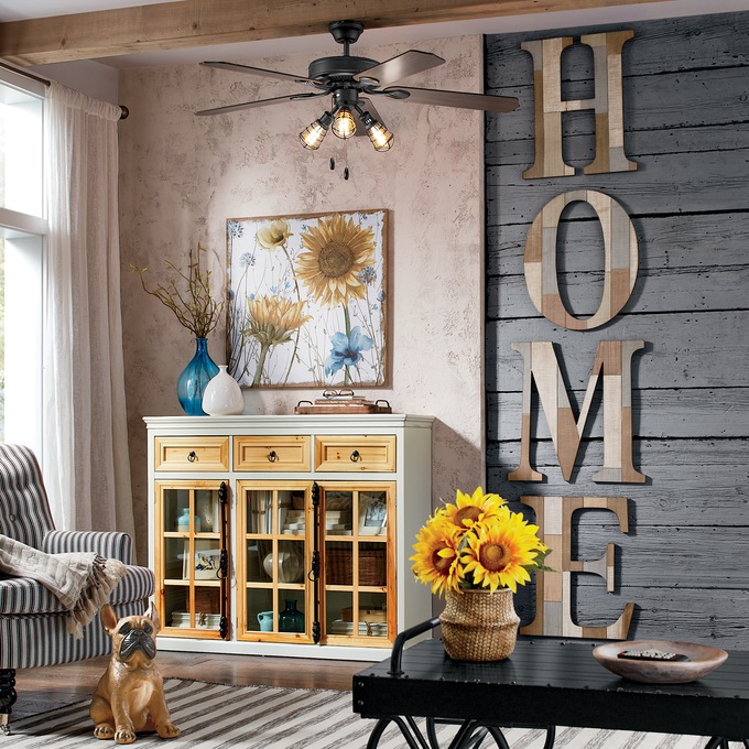 Sunflower Florals Burlap Art, , large