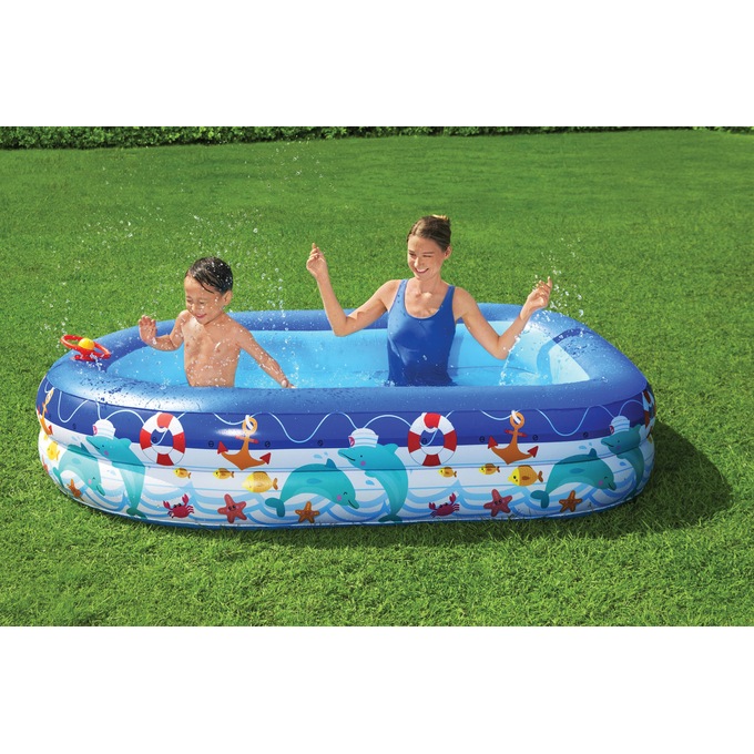 Bestway H2O-GO Sea Captain Pool with Sun Shade, , large