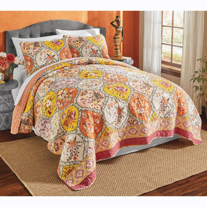 Bohemian Flower Sham, , large