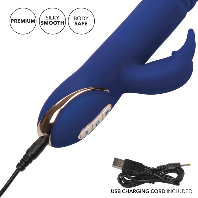 Jack Rabbit Signature Heated Silicone Thrusting G Rabbit By Calexotics, , large
