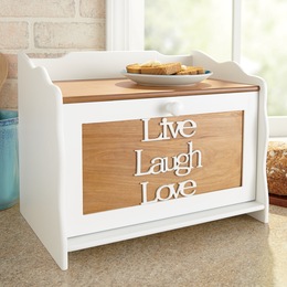 Live Laugh Love Bread Bin, , large