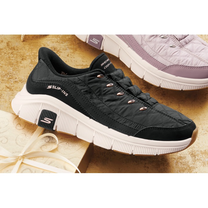 Skechers Women's Slip-Ins Relaxed Fit Flex - Cozy Fit Luxe Legacy Shoe, , large