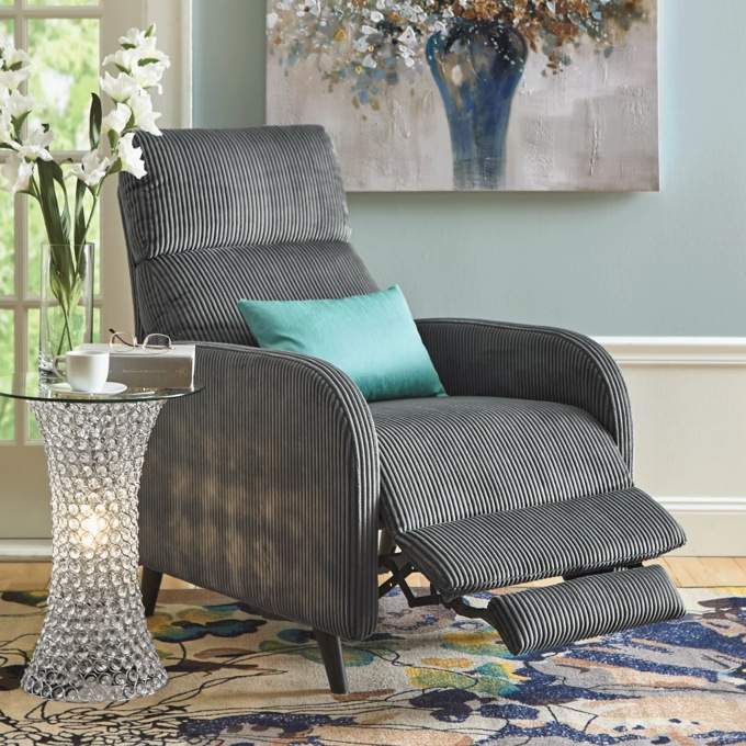 Corduroy Manual Recliner, , large