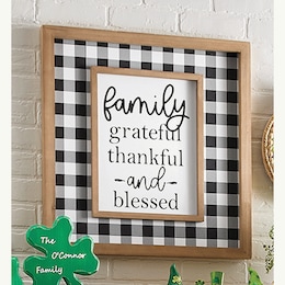 Buffalo Check Sentiment Wall Art, , large