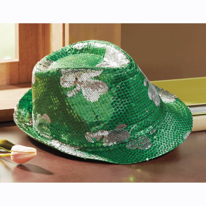 Lighted St. Pat's Hat, , large