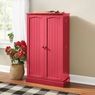 Melissa Double-Door Pantry, Red, large