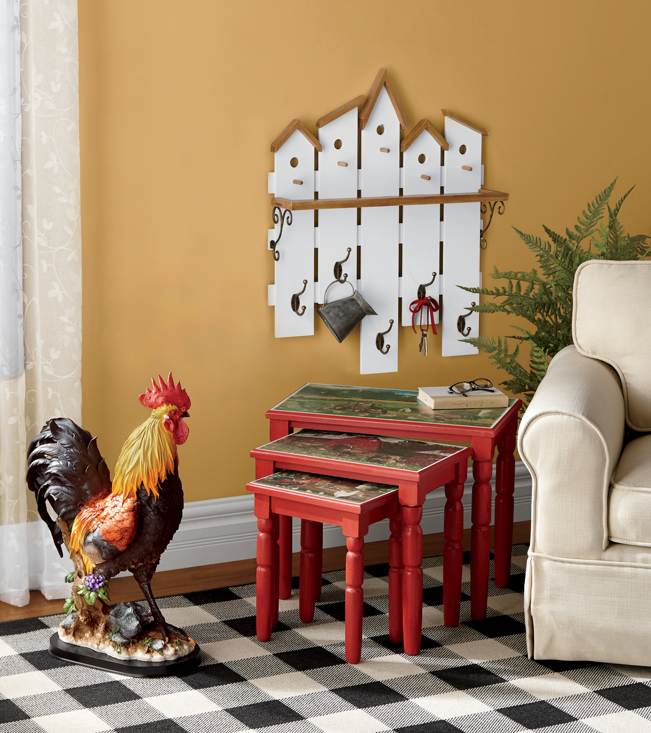 Super Sized Rooster Statue Montgomery Ward
