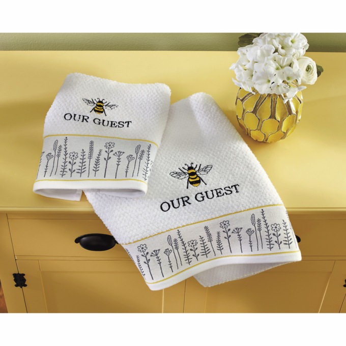 2-Piece Bee Towel Set, , large