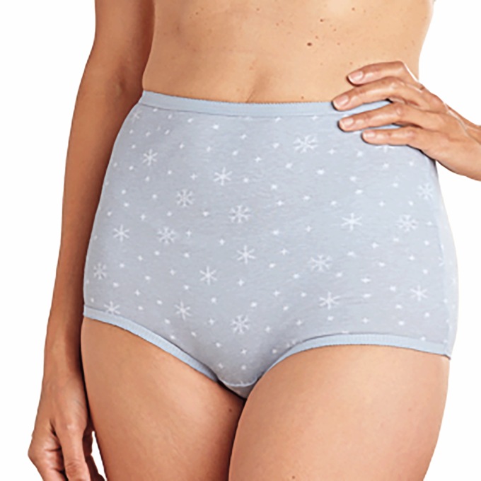 Cozee Corner&reg; 10-Pack Cotton Panties, Red Fair Isle, large