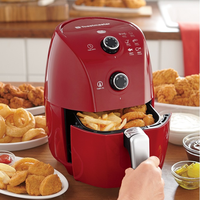 Toastmaster® Mini Air Fryer, Red, large