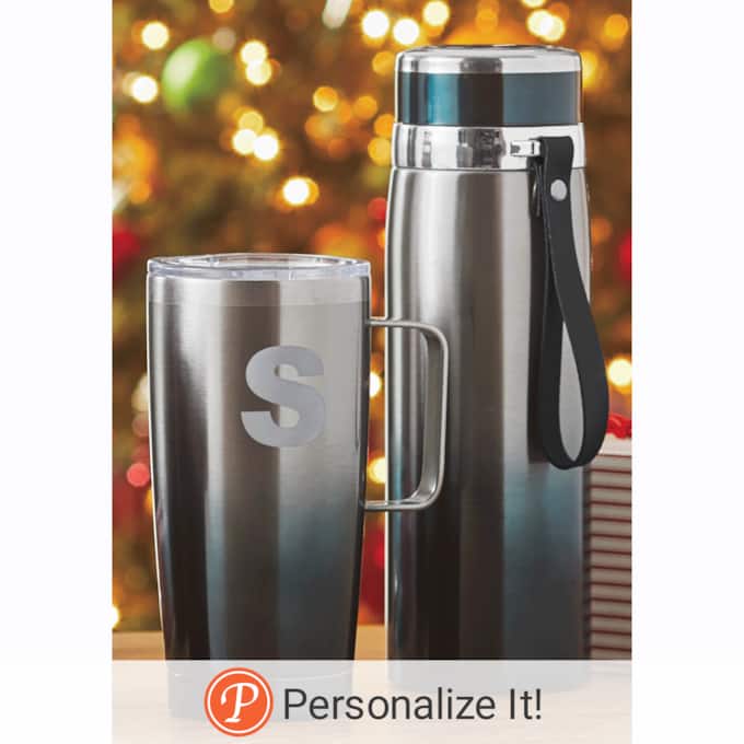 2-Piece Thermal Bottle and Travel Mug Set, , large