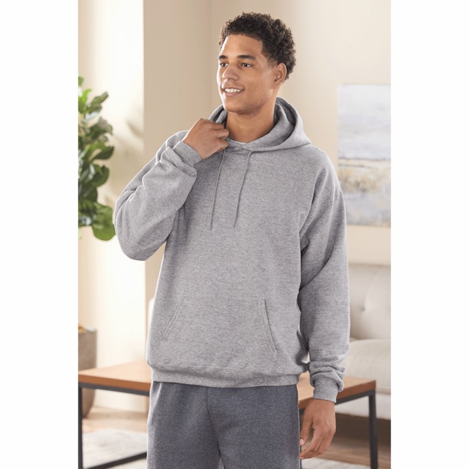 Hanes Men&rsquo;s Soft Fleece Hoodie with Kangaroo Pocket, , large