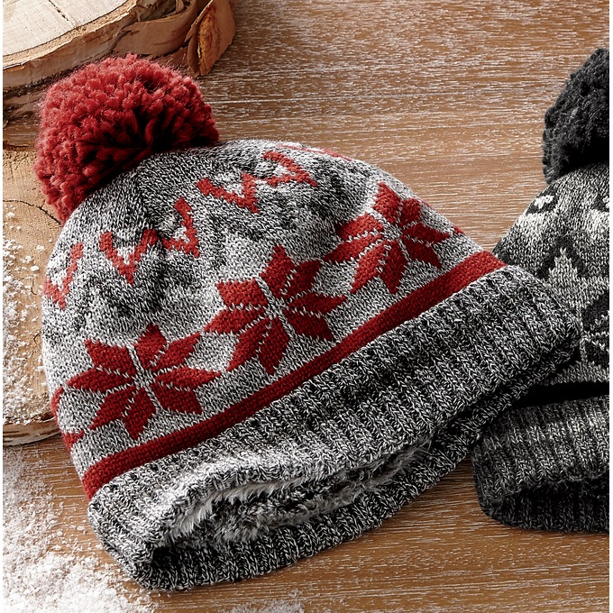 Men&#39;s Heat Holders Fairisle Pom Hat, , large