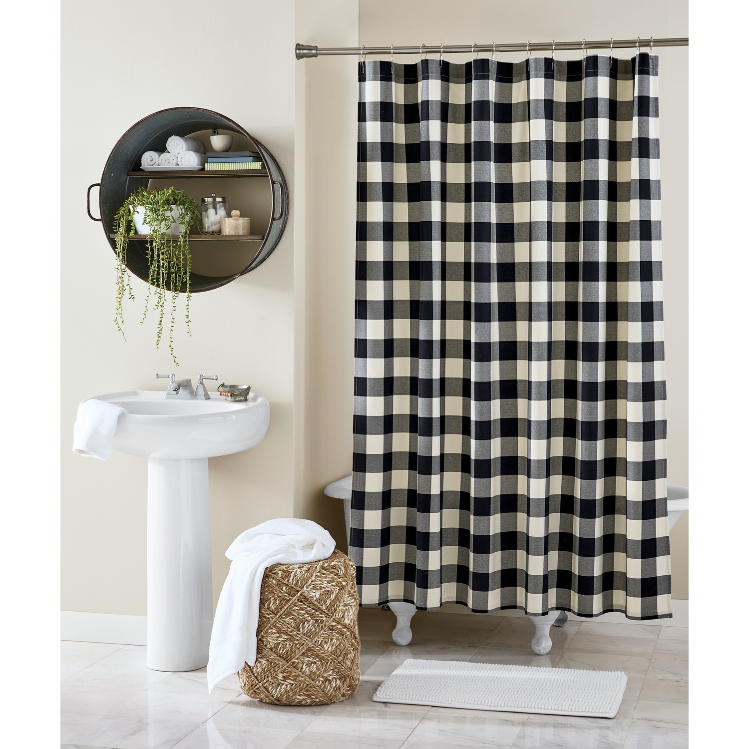 Buffalo Check Shower Curtain Montgomery Ward Buffalo Check Shower Curtain Montgomery Ward