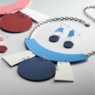 Multicolor Geometric Necklace and Earring Set, , large