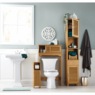 Bamboo-Finish Toilet Paper Holder, , large