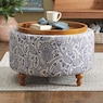 Adabelle Floral Storage Ottoman, , large