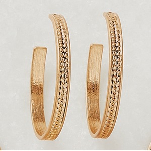 Swirling Braid Hoops, , large