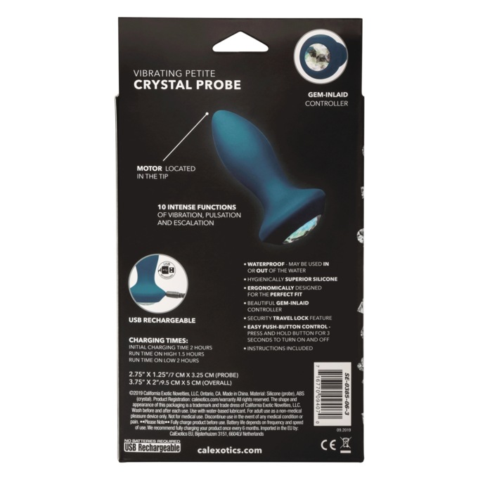 Power Gem Vibrating Petite Crystal Probe, , large