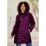 Snowfall Pattern Puffer Parka, Dark Purple, large