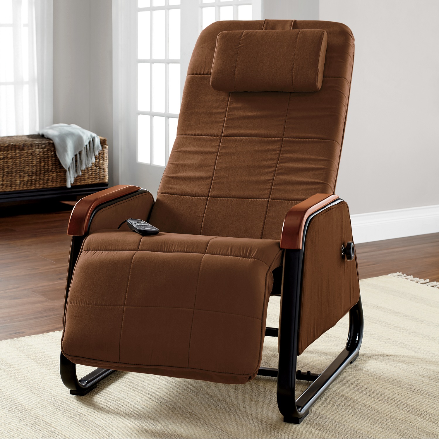 Brown zero gravity shop chair