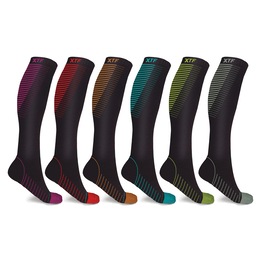 6-Pack Copper Compression Socks, , large