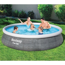 Bestway Fast Set Rattan Pool, , large
