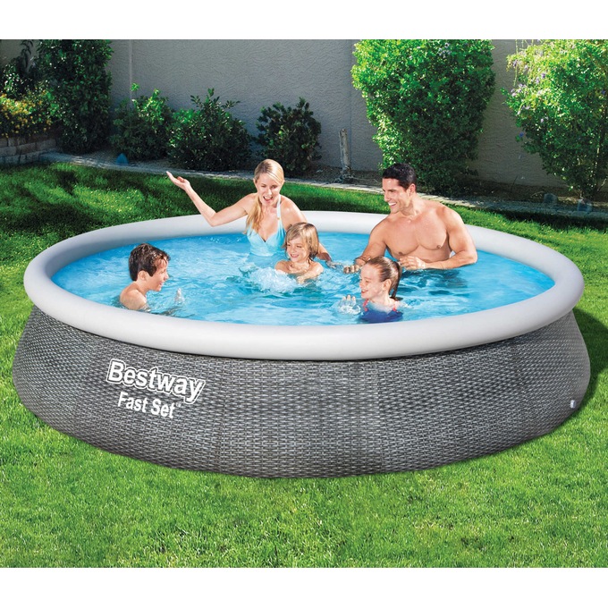 Bestway Fast Set Rattan Pool, , large