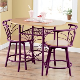 3-Piece Colorful Bistro Dining Set, , large