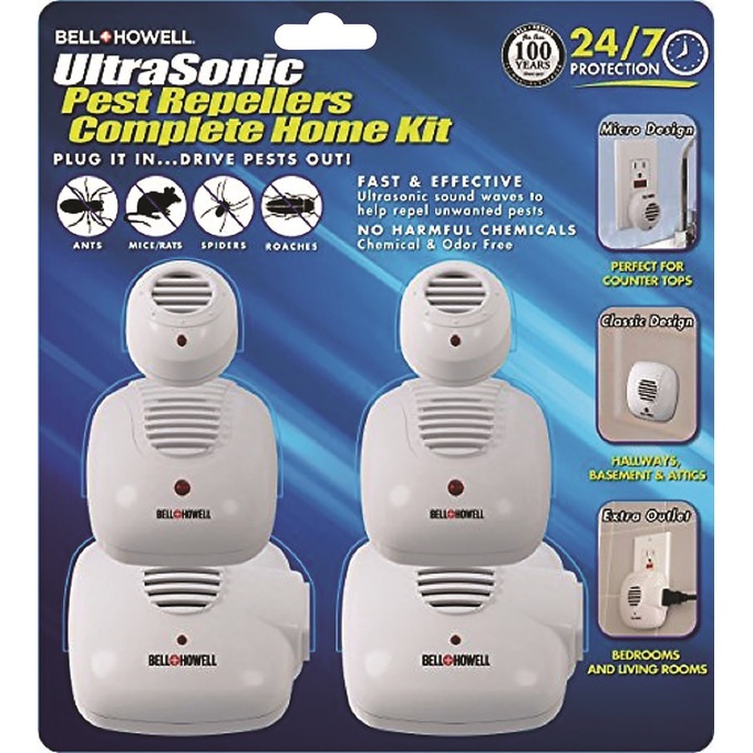 Bell & Howell Pest Repeller 6-Pack Complete Home Kit, , large