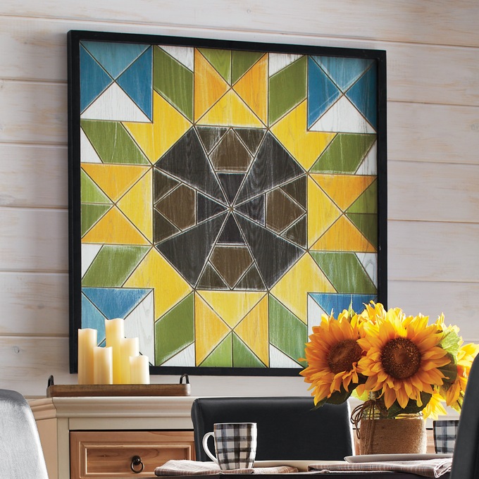 Harvest Sunflower Quilt Art, , large