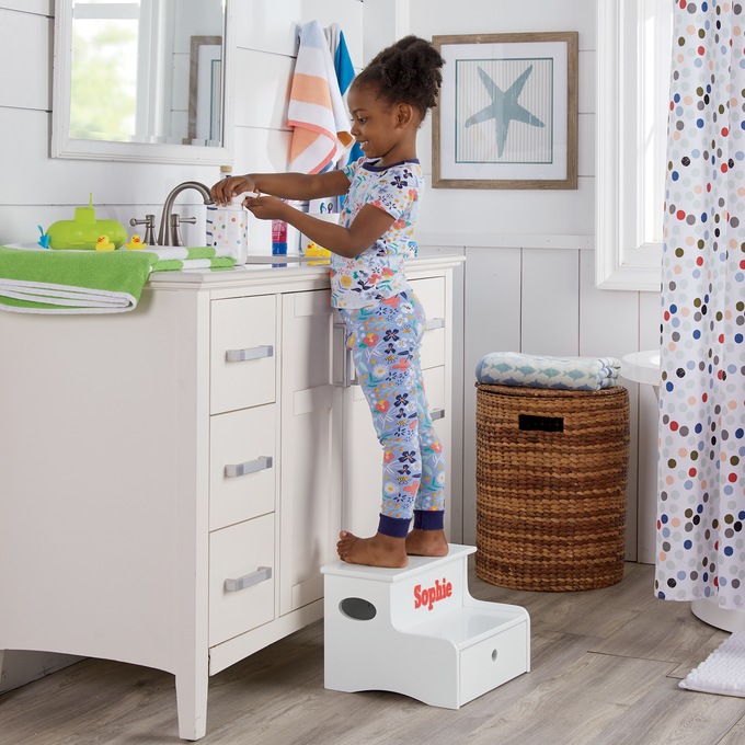 Kids’ Storage Step Stool, , large