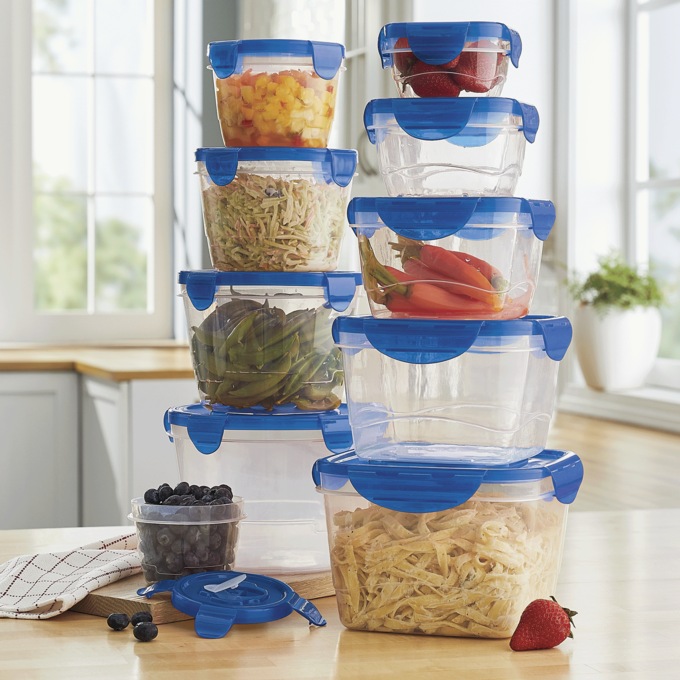 Chef Tested 20-Piece Food Storage Set with Snap Lids, , large