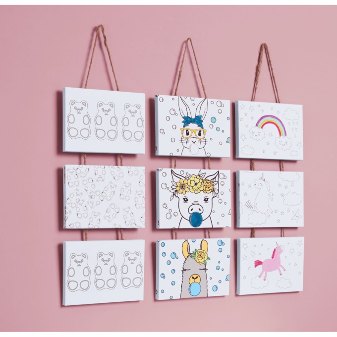 Art 101 Set of 3 Hanging Canvases Art Set, , large