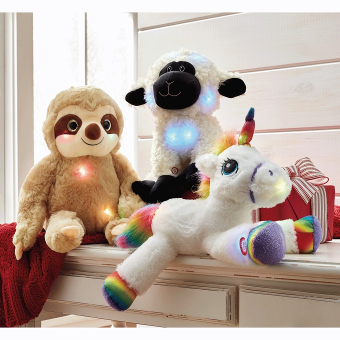 Plush Stuffed Animal with Music Light Montgomery Ward
