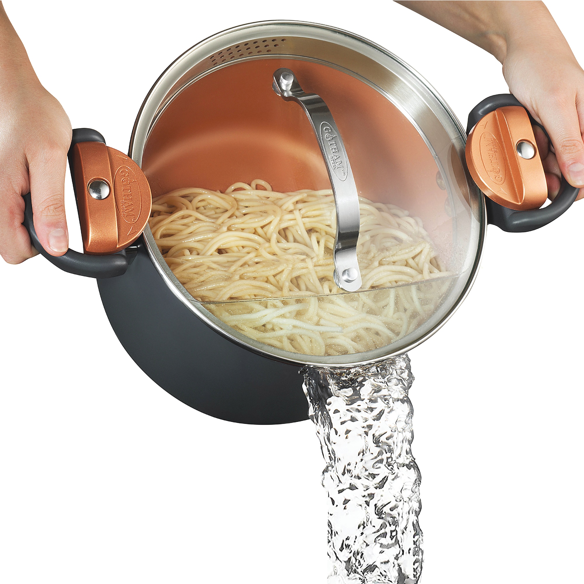 Gotham Steel 5-Quart Pasta Pot, , large