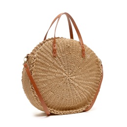 Circle Straw Bag, , large