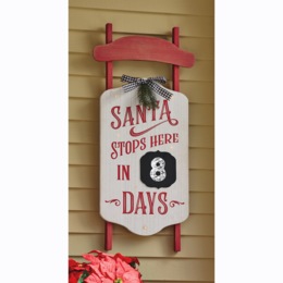 Lit Christmas Countdown Wall D&eacute;cor, , large