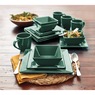 16-Piece Modern Square Dinnerware Set in Solid Colors, , large