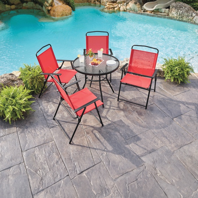 5-Piece Outdoor Table and Chairs Set, , large