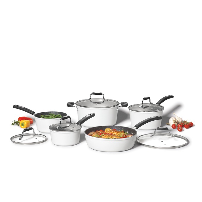 The Rock 10-pc. Forged Aluminum Cookware Set, , large