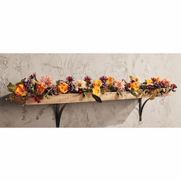 Red And Pink Daisy Fall Floral Garland, , large