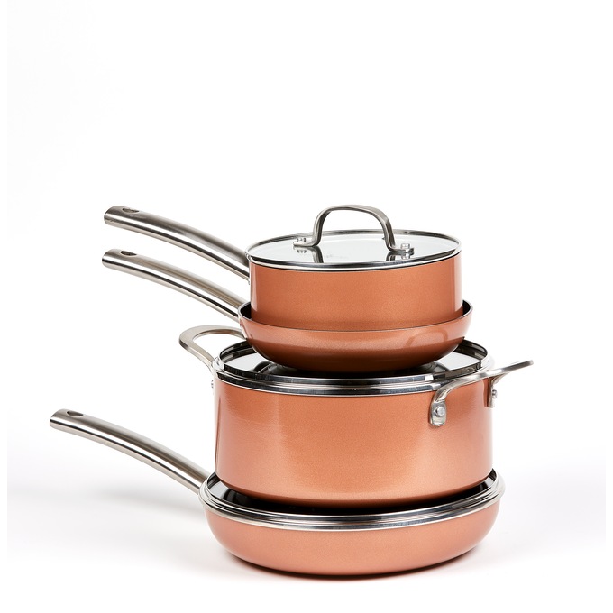 Copper Chef Black Diamond 10-Piece Cookware Set, , large