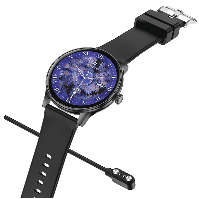 IG Round Smartwatch, Black, large