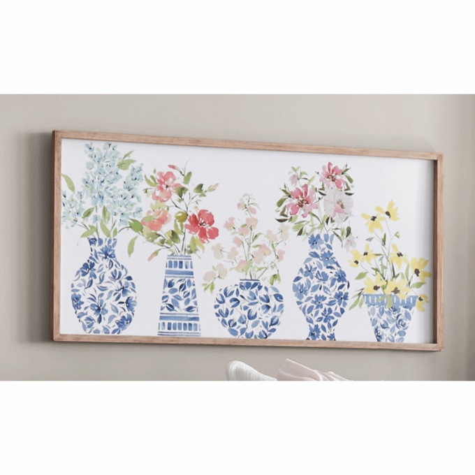 Blue Potted Florals Wall Art, , large
