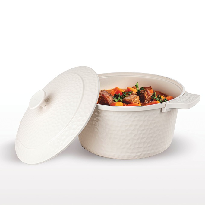 Gotham Steel 5-Quart Hammered Dutch Oven, , large