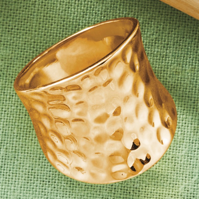 Textured Concave Band, , large