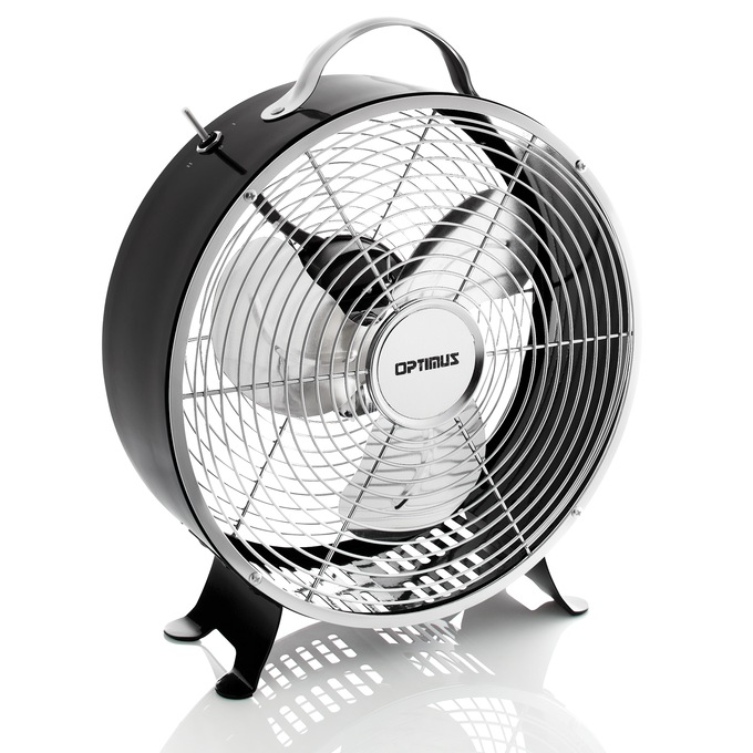 Optimus 10" Retro Design Drum Fan, , large