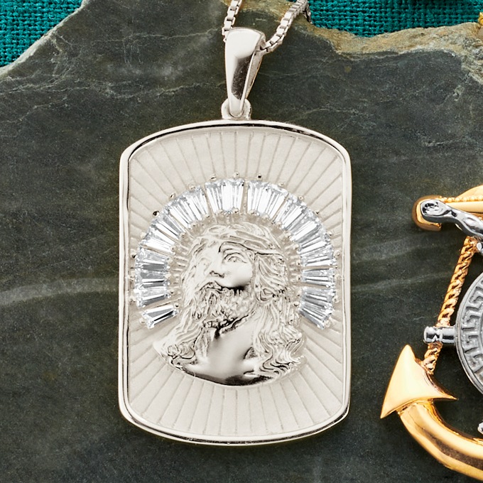 Jesus Tag Pendant, , large